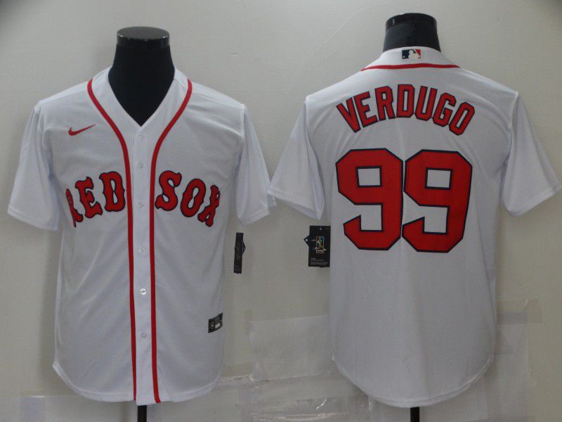 Men Boston Red Sox #99 Verdugo White Game 2021 Nike MLB Jersey->nfl hats->Sports Caps